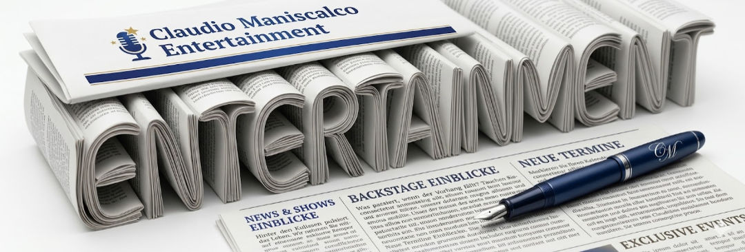Abonnieren Sie unseren Newsletter zu den Shows von Claudio Maniscalco